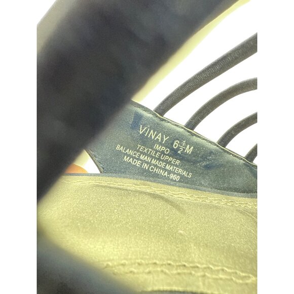 IMPO Size 6.5 Strappy Navy Blue Peep-Toe Heels With Slingback Stiletto Heel - Picture 12 of 12